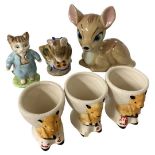 Small Quantity of Sooty, Beatrix Potter Characters by Beswick, Wade, etc