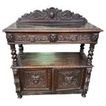 An Early Victorian Carved Buffet Cupboard