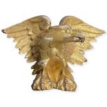 Gilded Wooden Eagle Finial