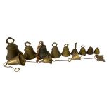 12 Small Tibetan and Other Bells