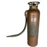 John Kerr & Co Manchester No.2C Copper & Brass Fire Extinguisher c1905 50cm