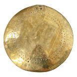 A Very Early Brass Shield with Royal Crest, possibly early 17th Century