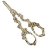 Silver Grape Scissors, 111 Grams. Birmingham 1987 by A Marston & Co.