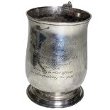 George III Silver Pint Tankard 301g. London 1762, Samuel Whitford I