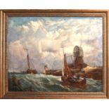AFTER WILLIAM CLARKSON STANFIELD (BRITISH, 1793-1867) 'Oude Scheld, Texel Island (1844)'