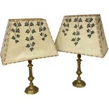 Pair of Decorative Brass Table Lamps
