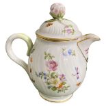 Continental Hand Painted Porcelain Teapot 13cm