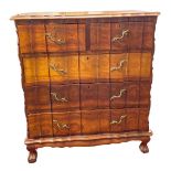 Quality Wave Fronted 2 over 3 Chest of Drawers