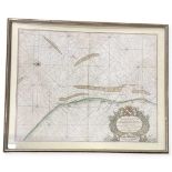 East Anglian Interest. c. 1750 Map of 'Yarmouth and the Sands About it'