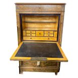 A 19th Century Burr Walnut Secretaire a Abattant