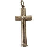Rare Sampson Mordan Silver Crucifix Cross Propelling Toothpick