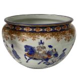 A Good Late 19th/ Early 20th Century Japanese Porcelain Planter Cache-Pot