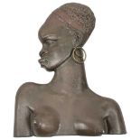 Mid Century Heavy Hagenauer / Richard Rohac Style Bronze? African Female Bust