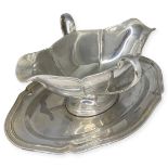 German Silver Plated Quist Sauce Boat.