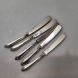 5 Silver Handled Tea Knives. Very worn marks, Birmingham