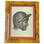 19th Century Print of the Ribchester Roman Parade Helmet (found 1796 and now in the British Museum)