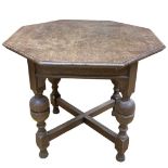 Solid Oak Octagonal table