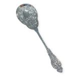 Silver Berry Spoon, London 1899.