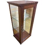 Victorian Wooden Display Cabinet together with glass shelves.