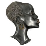 Mid Century Heavy Hagenauer / Richard Rohac Style Bronze? African Female wall plaque