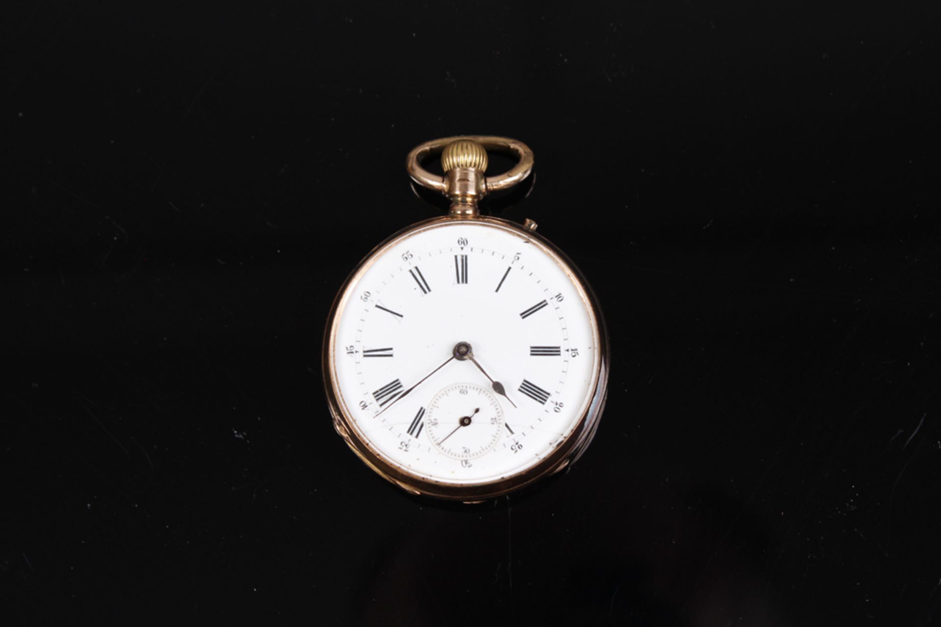 Taschenuhr. GG 14 K. Goldgehäuse