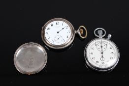 Taschenuhr. Longines, Silber 875/ 84.