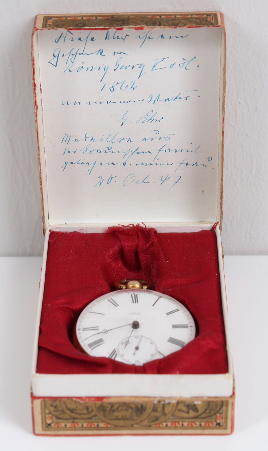 Taschenuhr. GG. 18 K. Marke: A. B. - Bild 3 aus 3