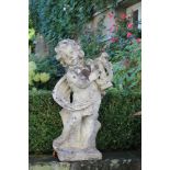 Gartenskulptur. Nach 1900. Putto mit