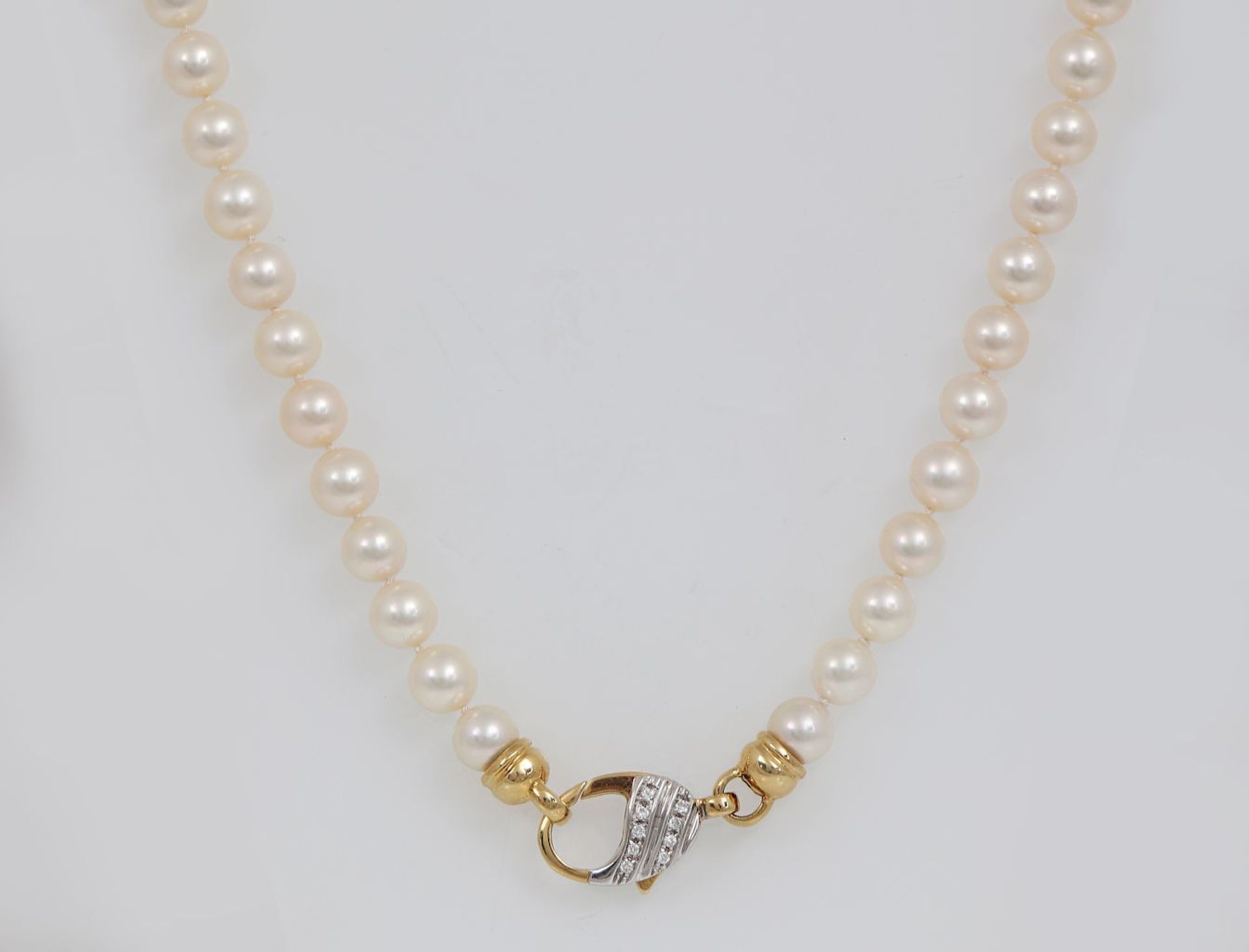 Perlenkette mit Karabinerschließe - Bild 2 aus 3