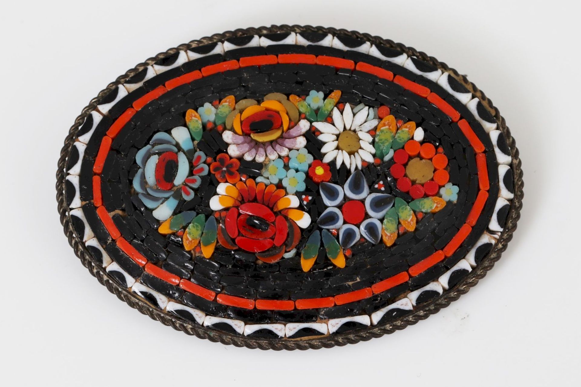 Konvolut Pietra dura/Mikromosaik-Schmuck des 19. Jahrhunderts - Bild 2 aus 5