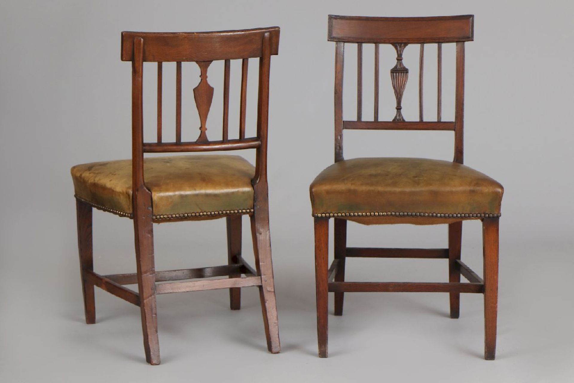 Paar englische George III. Stühle - Bild 2 aus 6