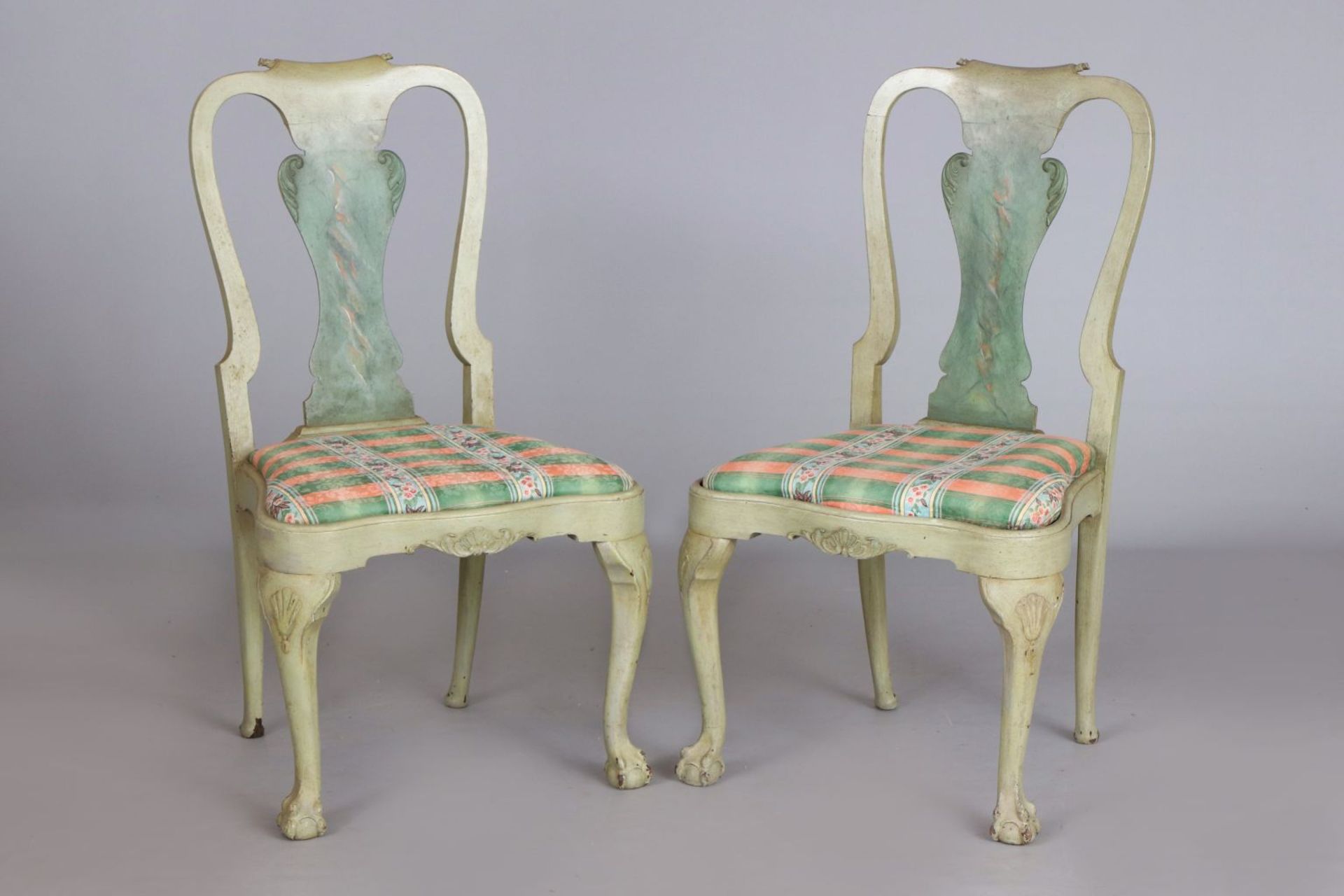 Paar Stühle im Stile des Barock