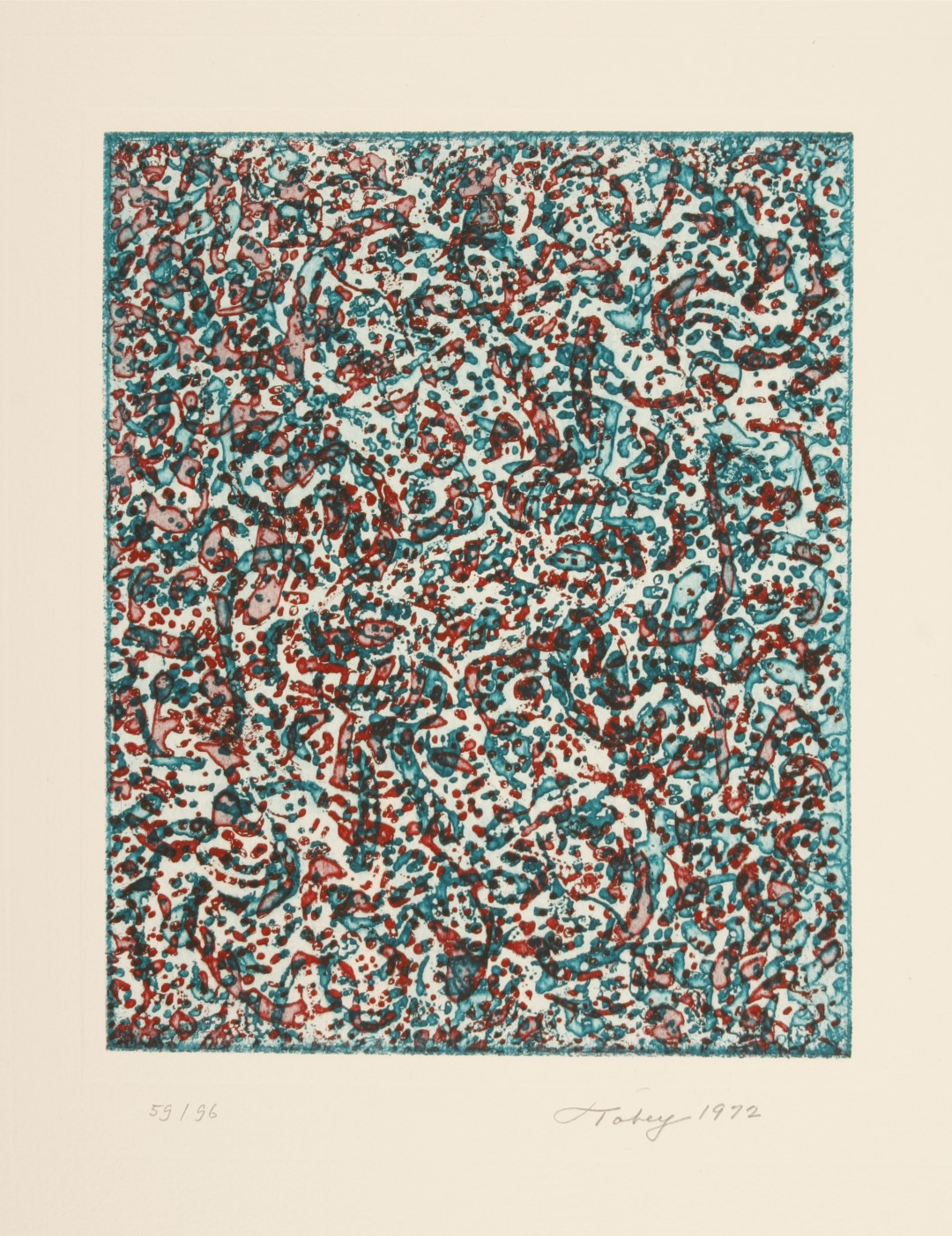 MARK TOBEY ( 1890 Centerville, Vereinigte Staaten-1976 Basel, Schweiz)