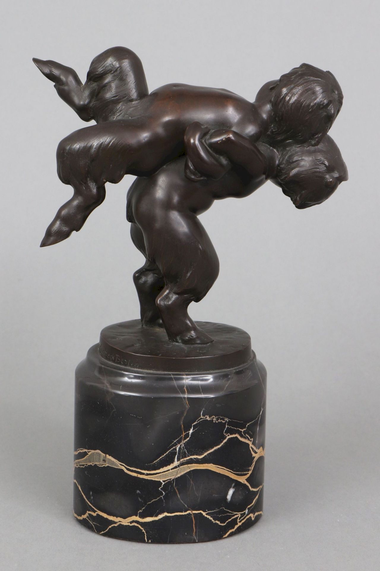 Bronzefigur ¨2 Faune beim Spiel¨ - Image 2 of 4
