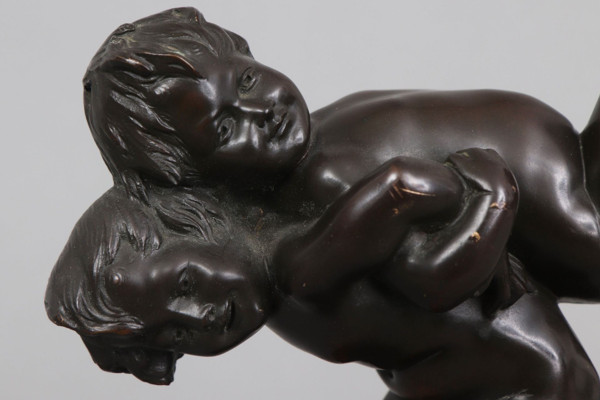 Bronzefigur ¨2 Faune beim Spiel¨ - Image 3 of 4