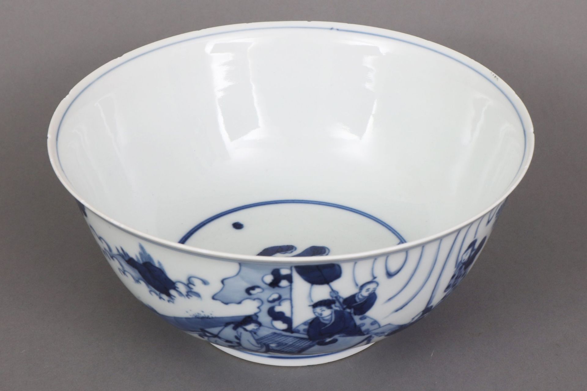 Chinesische Porzellankumme mit Blaumalerei - Image 2 of 6