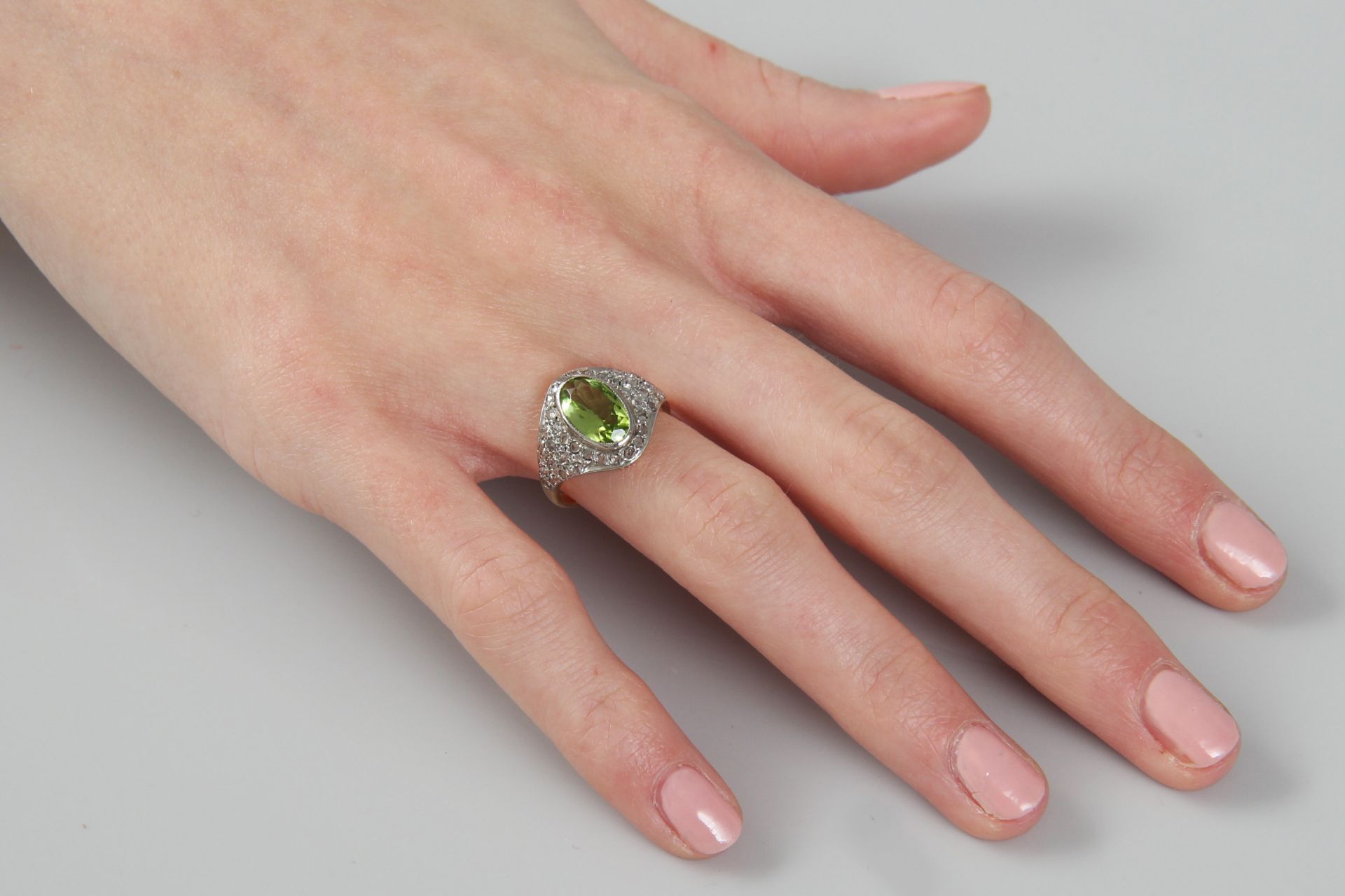 Peridot-Ring Art Deco - Bild 5 aus 5