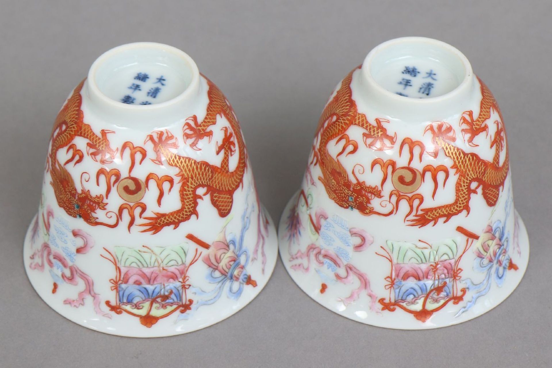 Paar chinesische Porzellankoppchen - Bild 3 aus 3