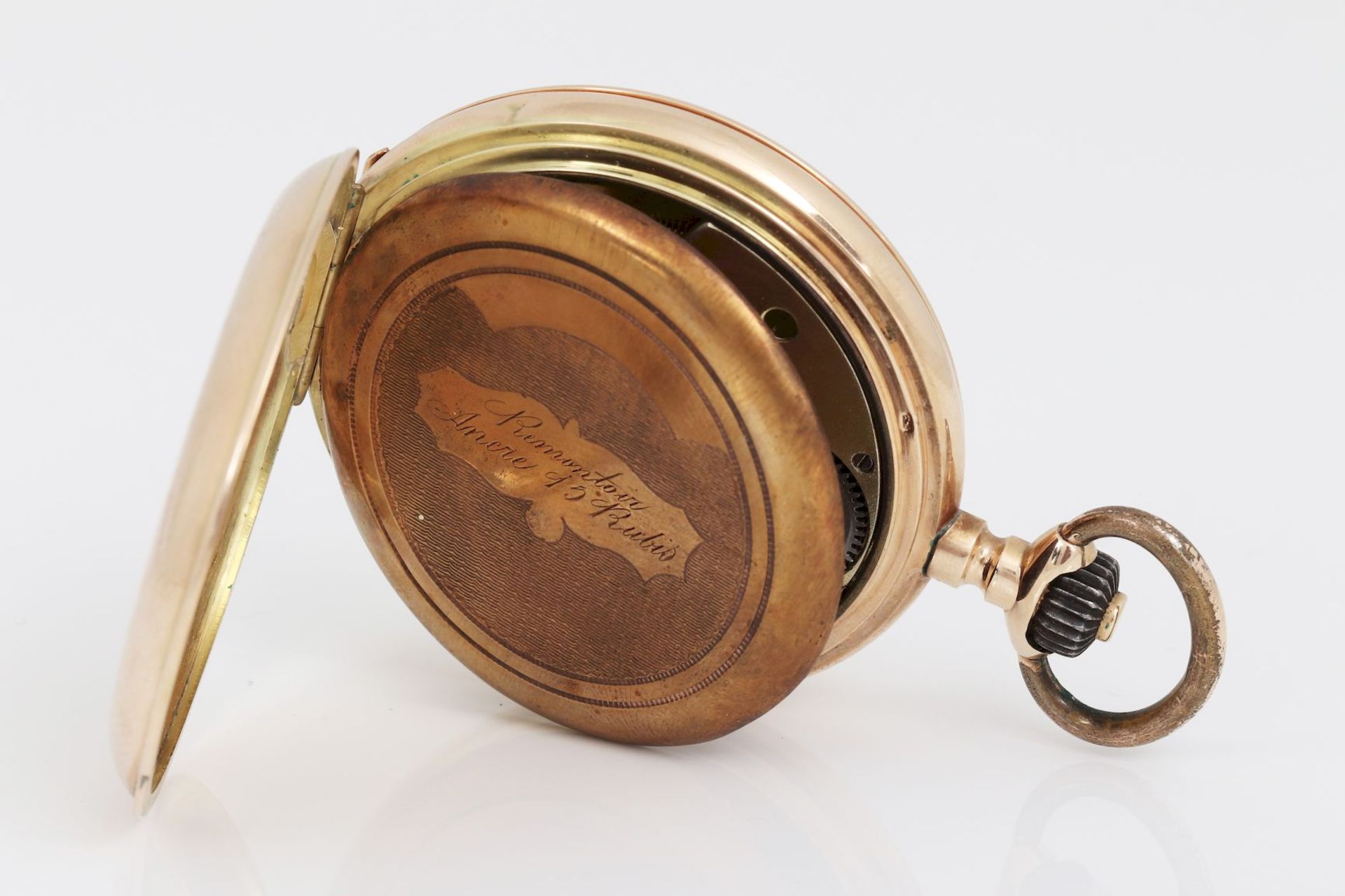 Goldene Savonette-Taschenuhr der Jahrhundertwende - Bild 4 aus 5