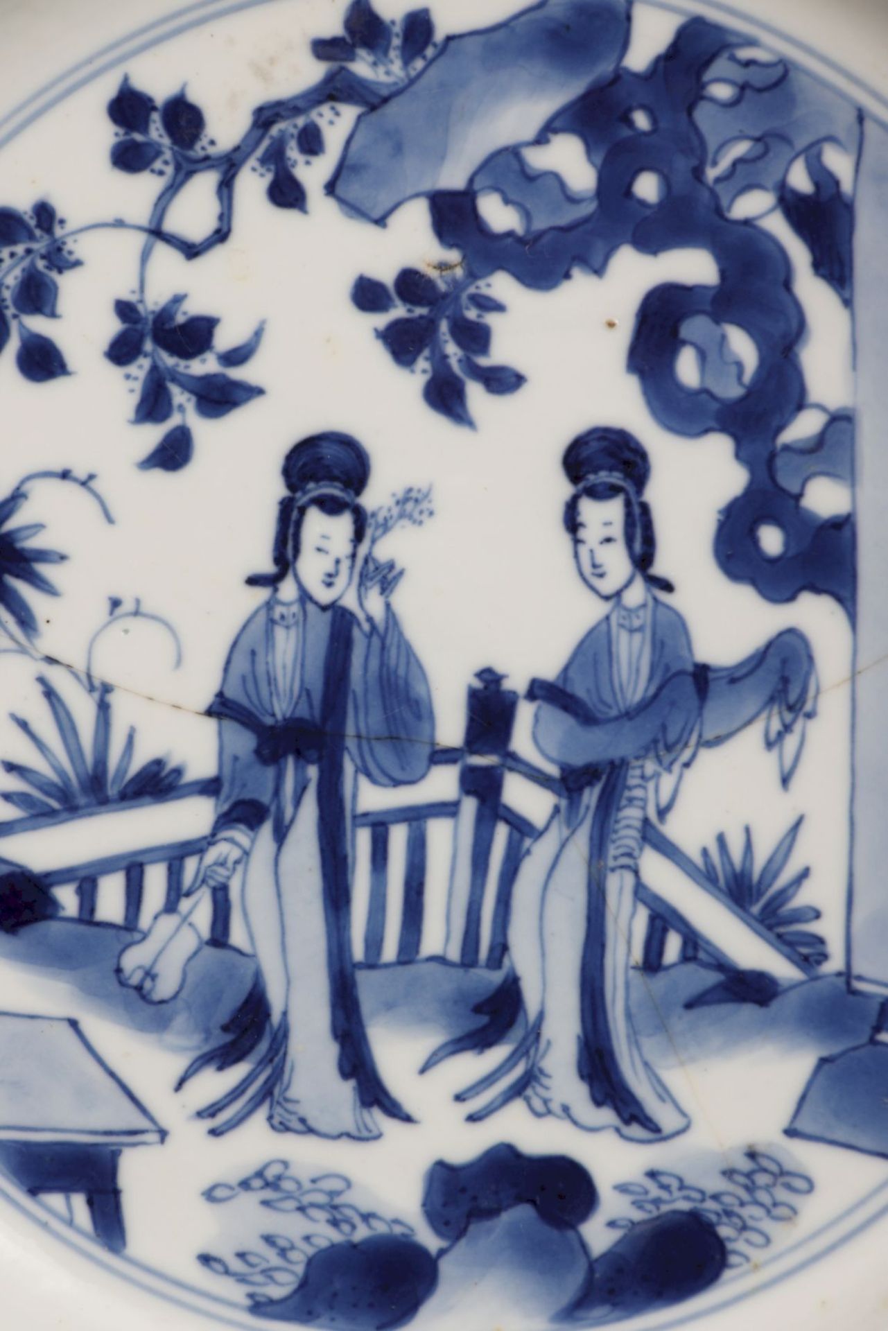 Paar chinesische Porzellanteller der Jiaqing-Periode - Bild 3 aus 5
