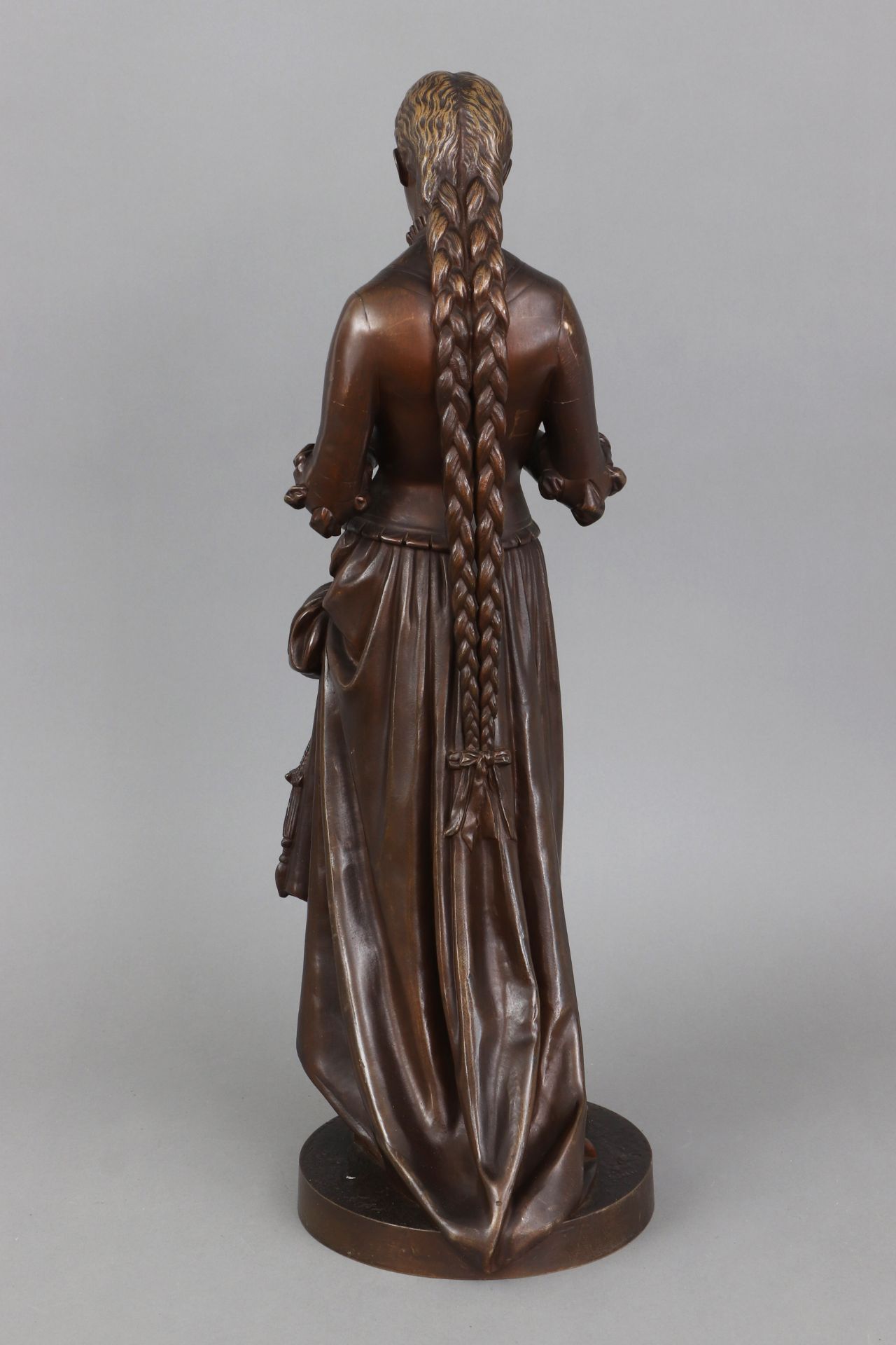 PIERRE MARIE FRANCOIS OGÉ (1849-1913) Bronzefigur ¨Marguerite¨ - Bild 3 aus 4