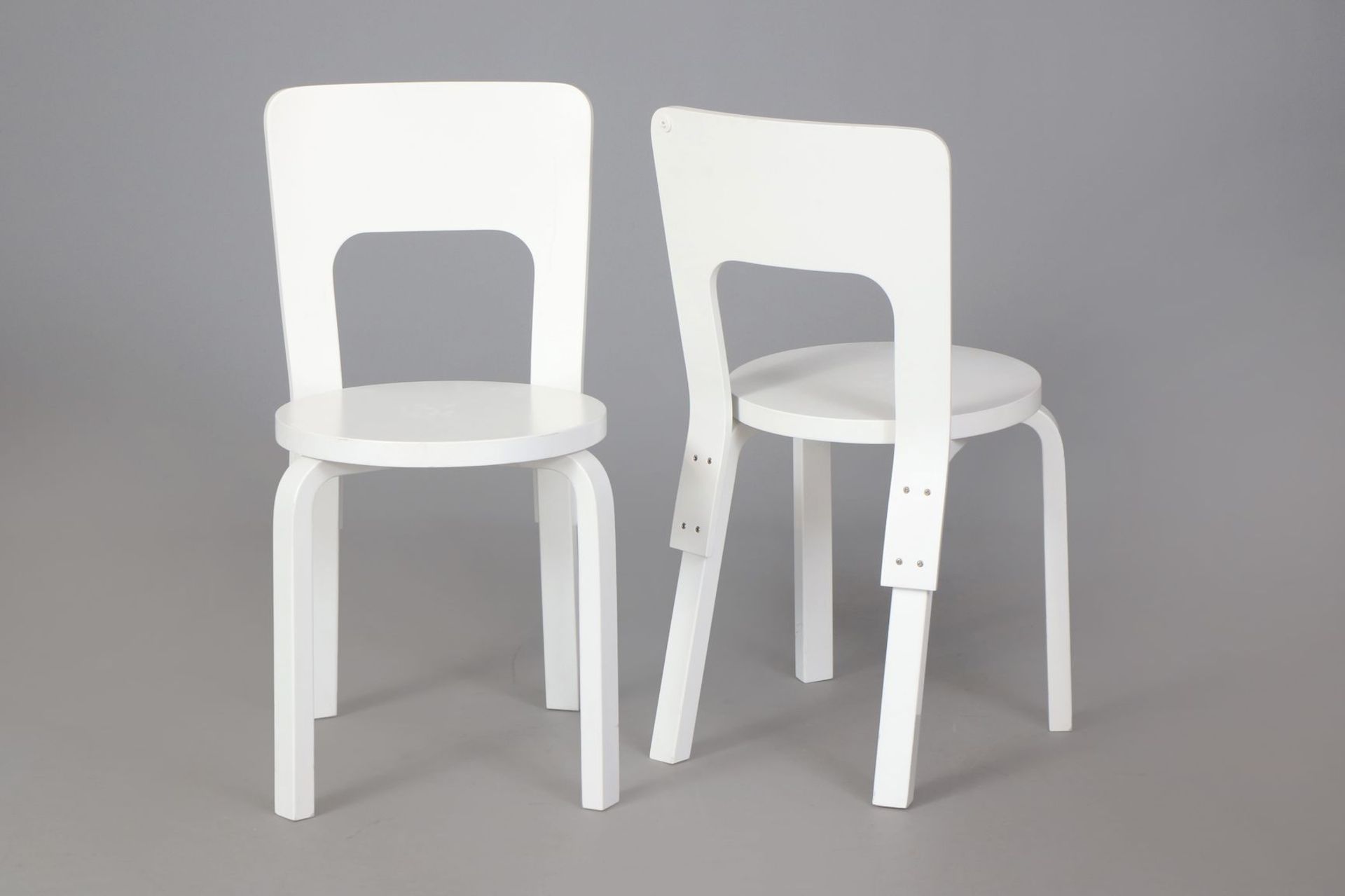 Paar ARTEK (Finland) Modell 66 Stühle  - Bild 3 aus 4
