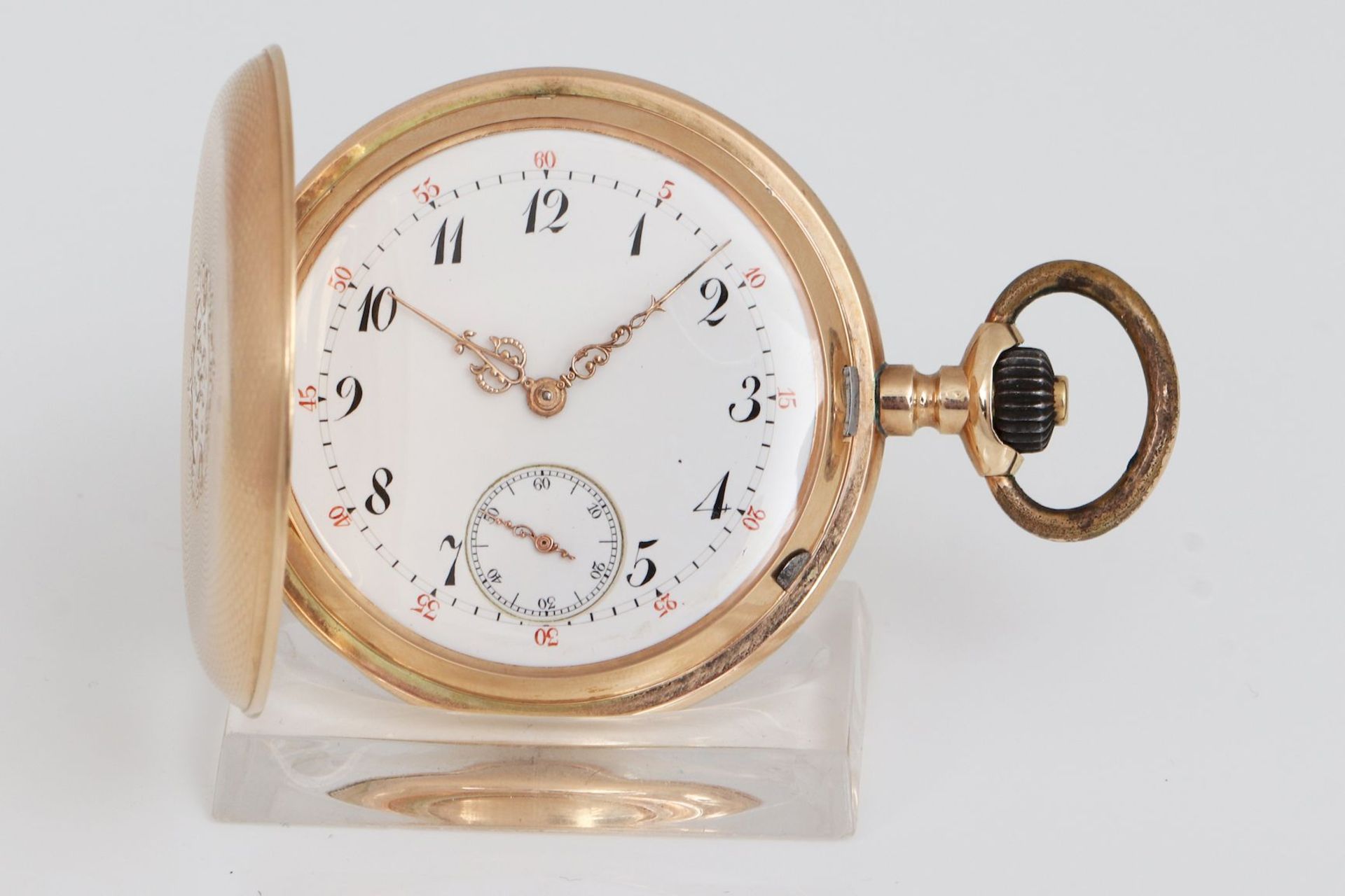 Goldene Savonette-Taschenuhr der Jahrhundertwende