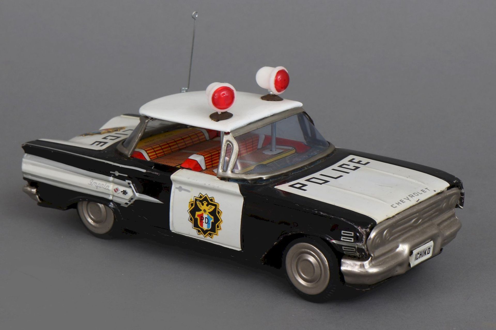 2 Japanische Blechspielzeuge der 1960er Jahre ¨Police/Polizei¨ - Bild 3 aus 3