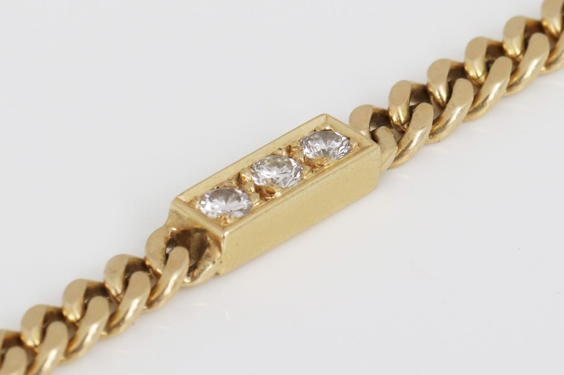 Goldarmband mit Diamanten - Bild 4 aus 5