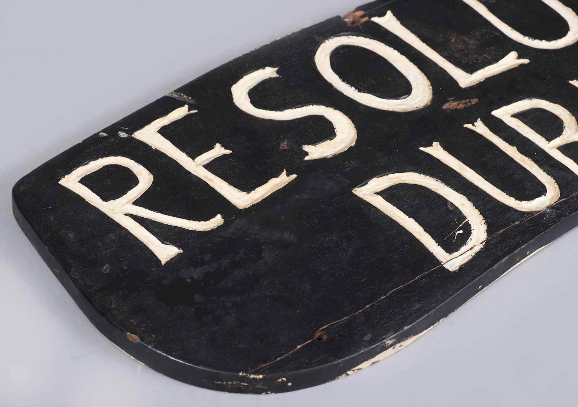 Schiffs (Namens-) Schild der ¨Resolution, Dublin¨, um 1930 - Bild 2 aus 4