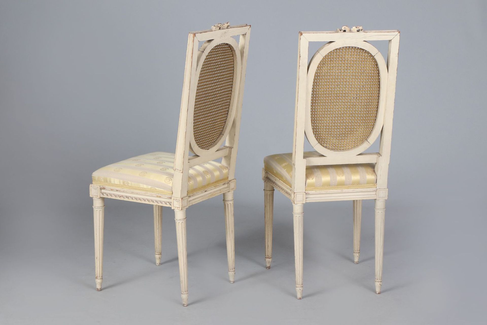 Paar Stühle des Klassizismus - Bild 3 aus 5
