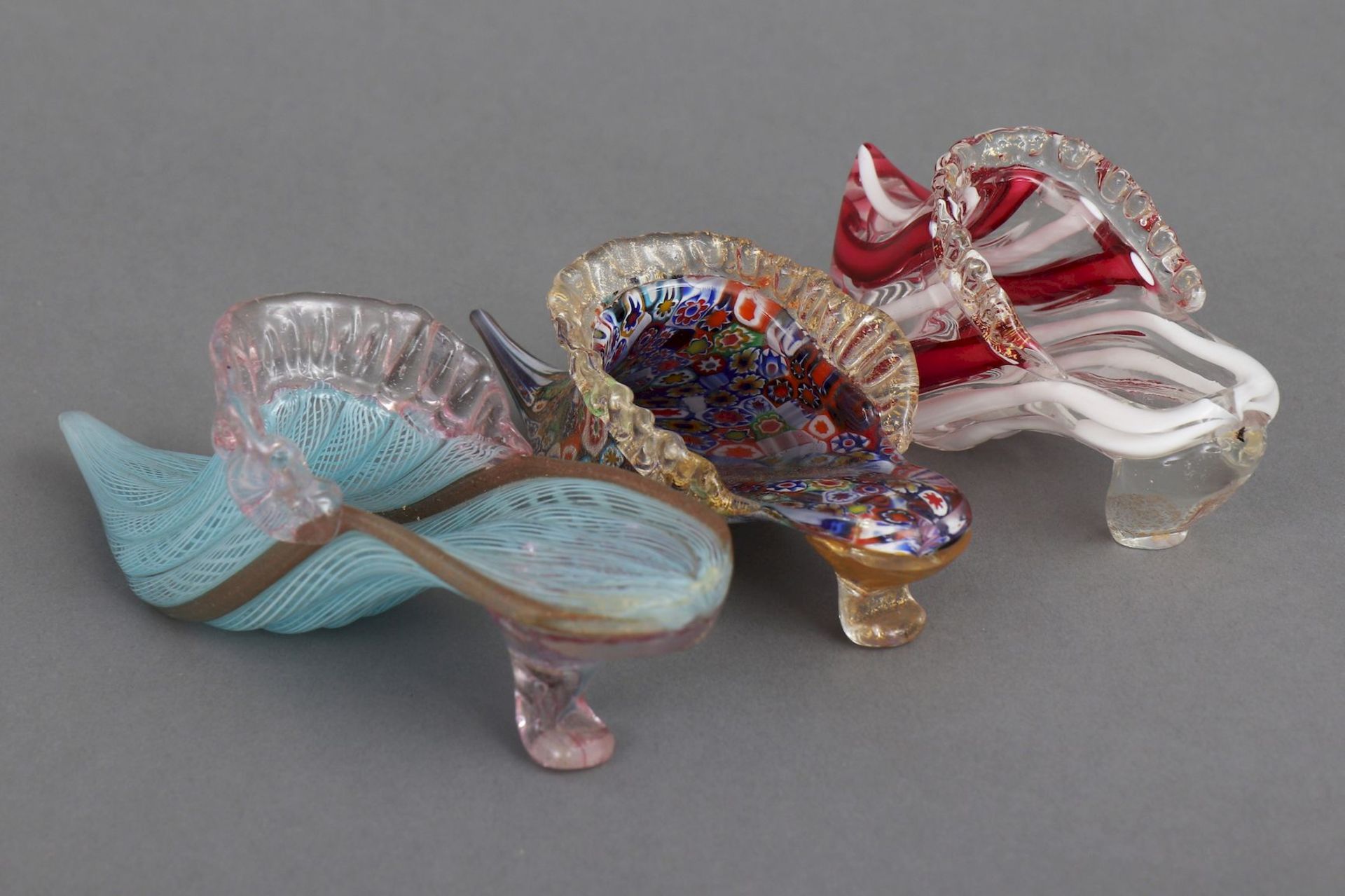3 dekorative MURANO Glasschuhe - Image 3 of 3