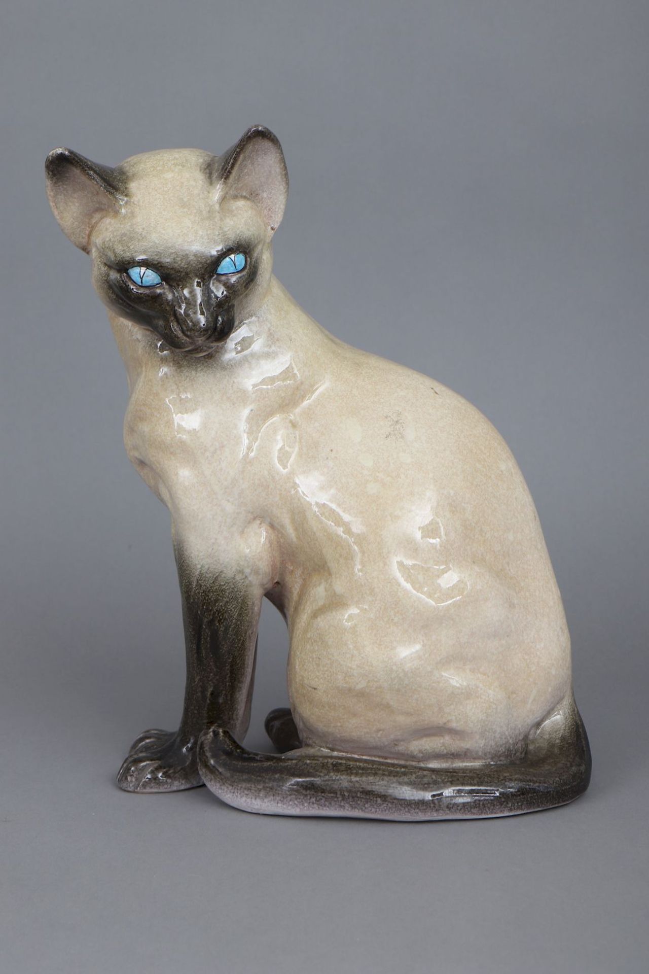 Keramikfigur ¨ägyptische Katze¨