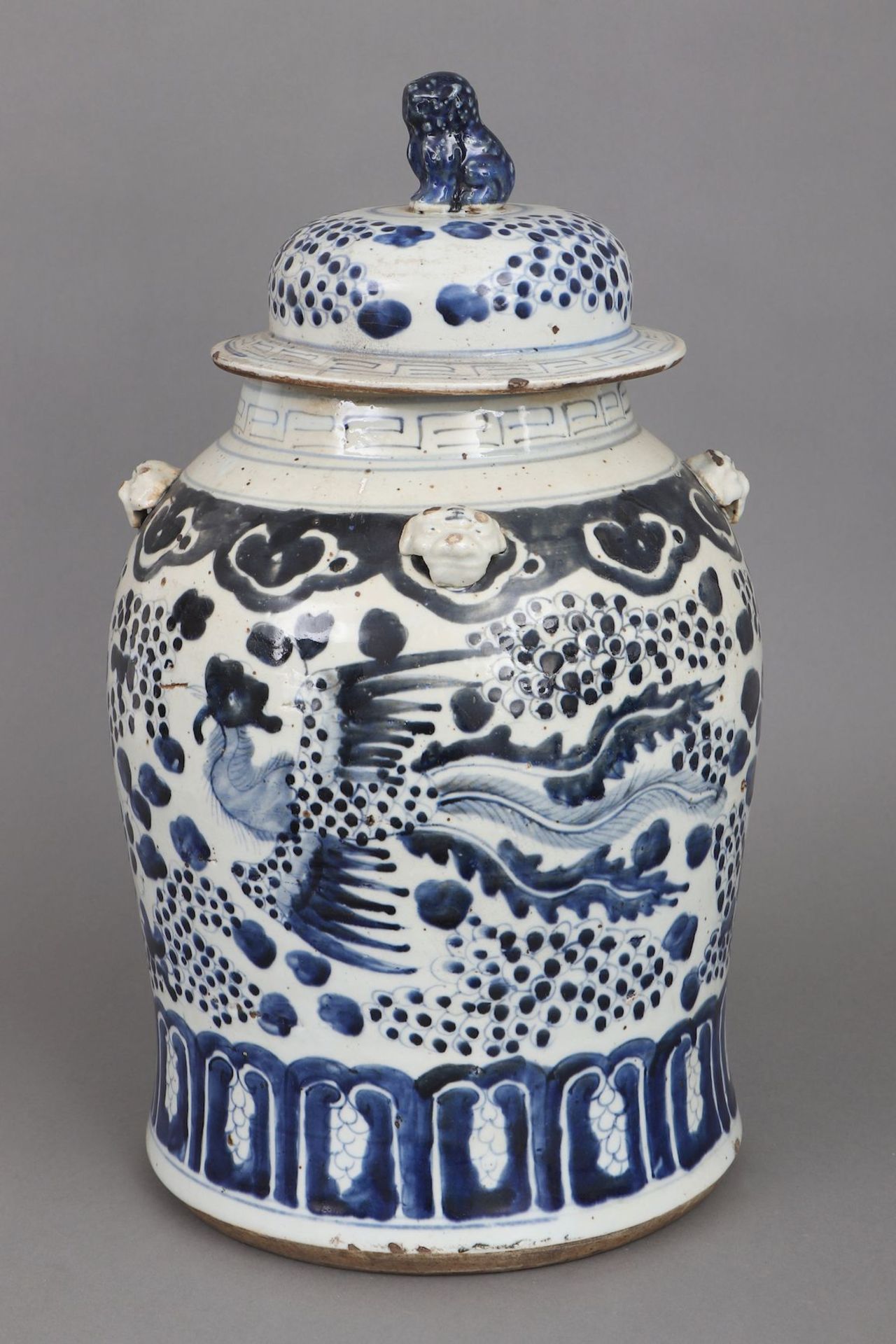 Chinesisches Porzellan Vorratsgefäß der Qing Dynastie (1644-1912)